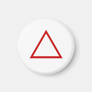 Tic Tac Toe 1-1/4" Kühlschrankmagnet "Triangle"