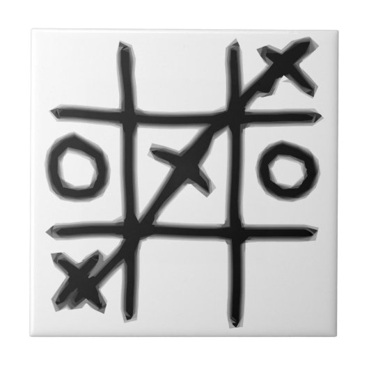 Tic Tac Toe - 3 in einer Reihe Fliese (Vorderseite)