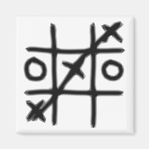 Tic Tac Toe - 3 in einer Reihe Magnet