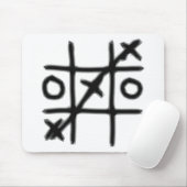 Tic Tac Toe - 3 in einer Reihe Mousepad (Mit Mouse)