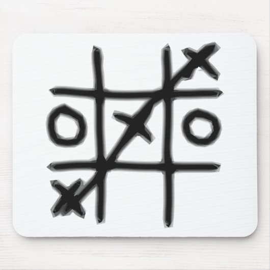 Tic Tac Toe - 3 in einer Reihe Mousepad (Vorne)