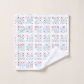 Tic Tac Toe Badhandtuch Set (Waschlappen)
