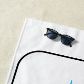 Tic Tac Toe Beach Handtuch (Beispiel)