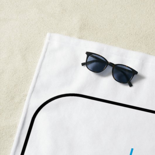 Tic Tac Toe Beach Handtuch (Beispiel)