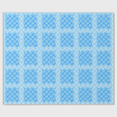 Tic Tac Toe (blau) Muster Geschenkpapier (Flach)
