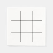Tic Tac Toe Board Serviette (Vorderseite)