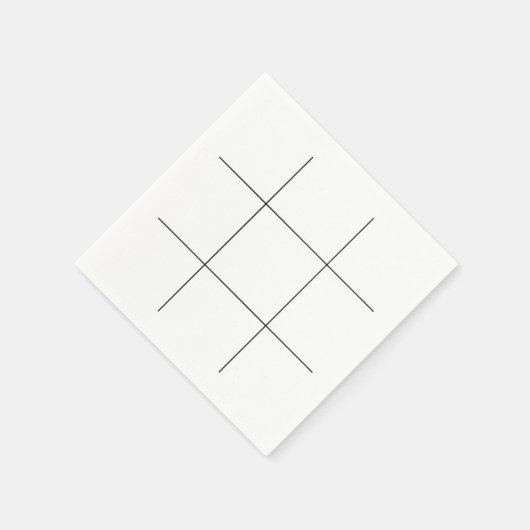 Tic Tac Toe Board Serviette (Ecke)