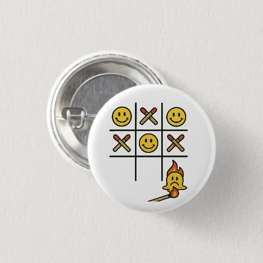 Tic Tac Toe Button (Vorne & Hinten)