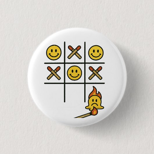 Tic Tac Toe Button (Vorderseite)