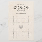 Tic-Tac-Toe Decorative Table Game Rustikal (Vorderseite)