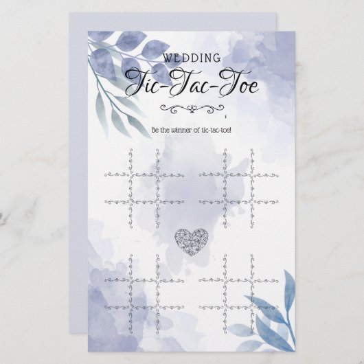 Tic-Tac-Toe Decorative Tischspiel zum Hochzeitsspi (Vorne/Hinten)