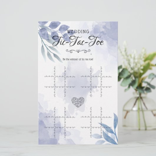 Tic-Tac-Toe Decorative Tischspiel zum Hochzeitsspi (Stehend Vorderseite)