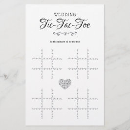 Tic-Tac-Toe-Dekorationsspiel für Hochzeiten