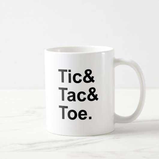 Tic Tac Toe | Fun Paper & Pencil Game Kaffeetasse (Rechts)