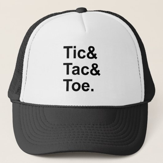 Tic Tac Toe| Fun Paper & Pencil Game Truckerkappe (Vorderseite)