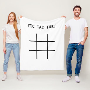 Tic Tac Toe Game Blanket Fleecedecke