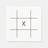 Tic Tac Toe Game Serviette (Vorderseite)