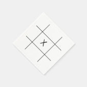 Tic Tac Toe Game Serviette (Ecke)
