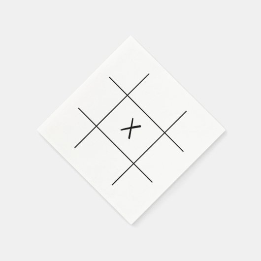 Tic Tac Toe Game Serviette (Ecke)