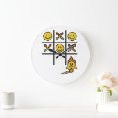 Tic Tac Toe Große Wanduhr (Zuhause)
