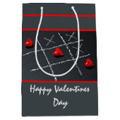 Tic Tac Toe Hearts Mittlere Geschenktüte (Vorderseite)