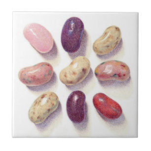 TIC TAC TOE JELLY BEANS 4,25" Square Keramik Tile Fliese