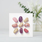 TIC TAC TOE JELLY BEANS 5,25" Square Flat Card Einladung (Stehend Vorderseite)