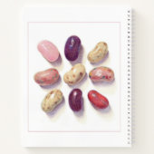 TIC TAC TOE JELLY BEANS 8.5x11 Spiral Notebook Notizblock (Rückseite)