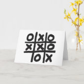 Tic Tac Toe Karte (Gelbe Blume)