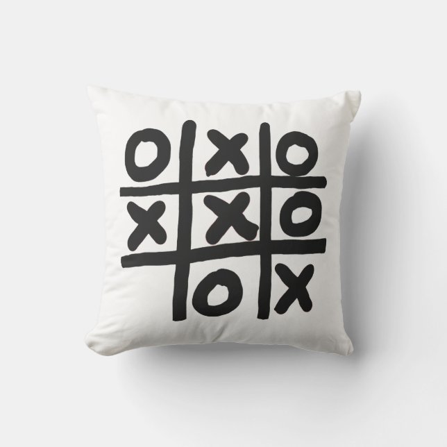 Tic Tac Toe Kissen (Vorderseite)