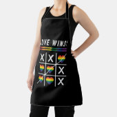 Tic Tac Toe Liebe gewinnt LGBTQ Gay Pride Schürze (InSitu)