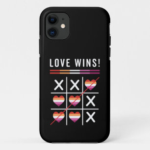 Tic Tac Toe Liebe gewinnt LGBTQ Lesben Preis Case-Mate iPhone Hülle