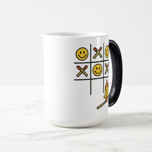 Tic Tac Toe Magic Tasse (VorderseiteRechts)