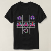 Tic Tac Toe Mardi Gras Cooler Paradies für Kletter T-Shirt (Design vorne)
