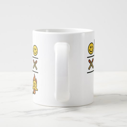 Tic Tac Toe Mug Jumbo-Tasse (Rückseite)