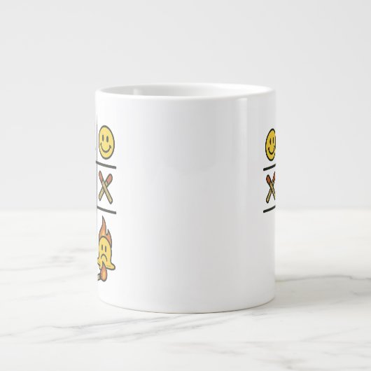 Tic Tac Toe Mug Jumbo-Tasse (Vorderseite)