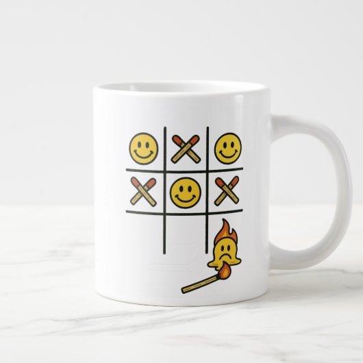 Tic Tac Toe Mug Jumbo-Tasse (Rechts)