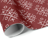 Tic-Tac-Toe Noughts and Crosses Geschenkpapier (Rolleneckpunkt)