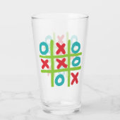 Tic-tac-toe Noughts and Crosses Glas (Rückseite)