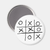 Tic-Tac-Toe Noughts and Crosses Magnet (Vorderseite/Rückseite)