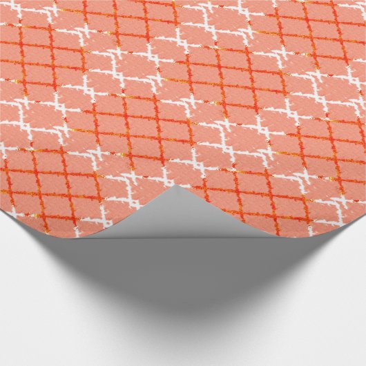 Tic Tac Toe (peach) Muster Geschenkpapier (Ecke)