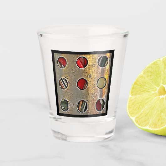 Tic Tac Toe Shot Glass Schnapsglas (Vorderseite)