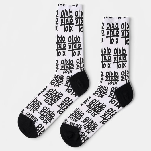 Tic Tac Toe Socken (Linkes Detail)