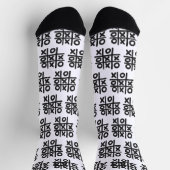 Tic Tac Toe Socken (Oben)