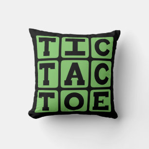 Tic-Tac-Toe, Spiel der X und O Kissen