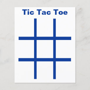Tic Tac Toe TAG Gitter (verwende 1-1/4" Kühlschran Flyer