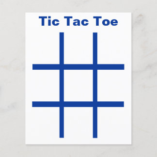 Tic Tac Toe TAG Grid (1-1/4"-Kühlschrankmagnet ver Flyer