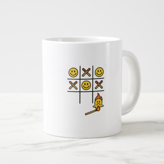 Tic Tac Toe Tasse (Vorderseite Rechts)