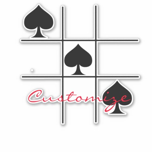 Tic Tac Toe Thunder_Cove Aufkleber (Vorderseite)