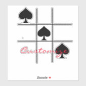 Tic Tac Toe Thunder_Cove Aufkleber (Blatt)